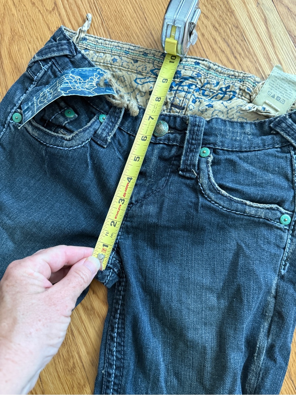 Y2K Stitch’s Maya Indian button country girl jeans 25 - Picture 7 of 11
